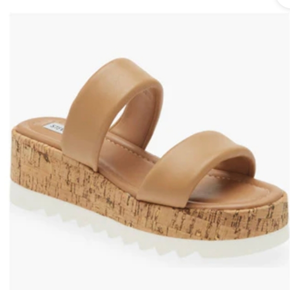 Steve Madden Defuse Leather Wedge  Slide - Picture 1 of 7